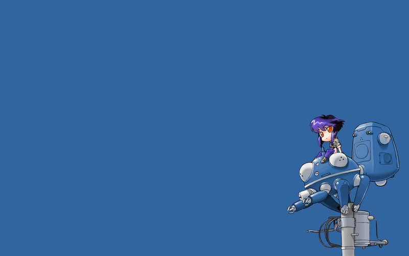 anime girl on robot