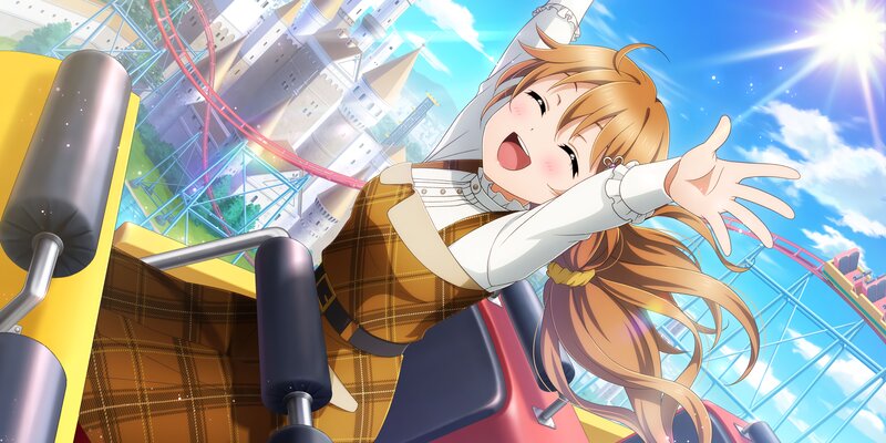 Anime Girl on Roller Coaster