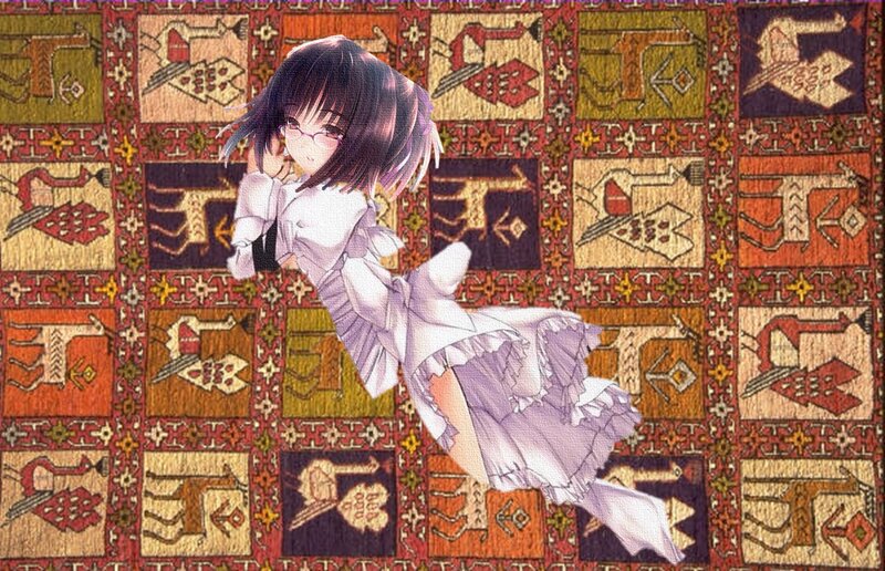 Anime Girl on Rug