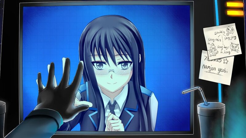 Anime Girl on Screen