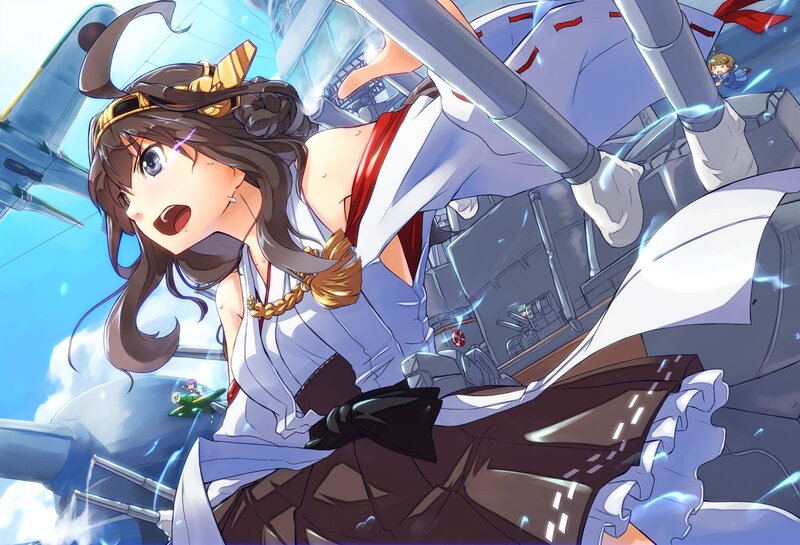 Anime Girl on Ship — Blue, Dramatic, Afternoon