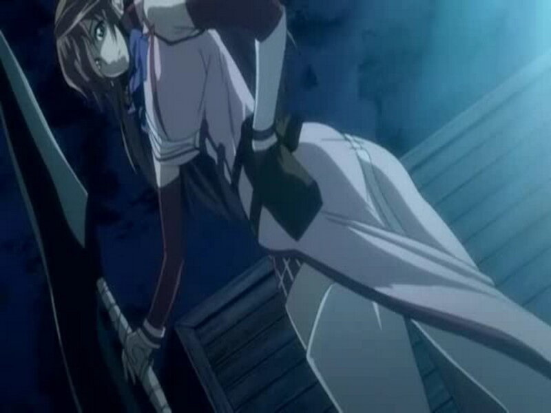 Anime Girl on Ship — Blue, Dramatic