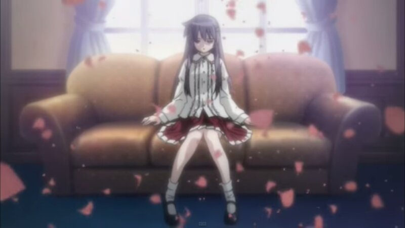 Anime Girl on Sofa — Brown