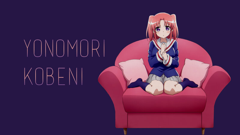 Anime Girl on Sofa — Purple