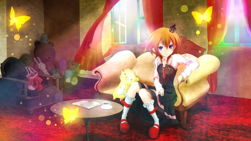 Anime Girl on Sofa