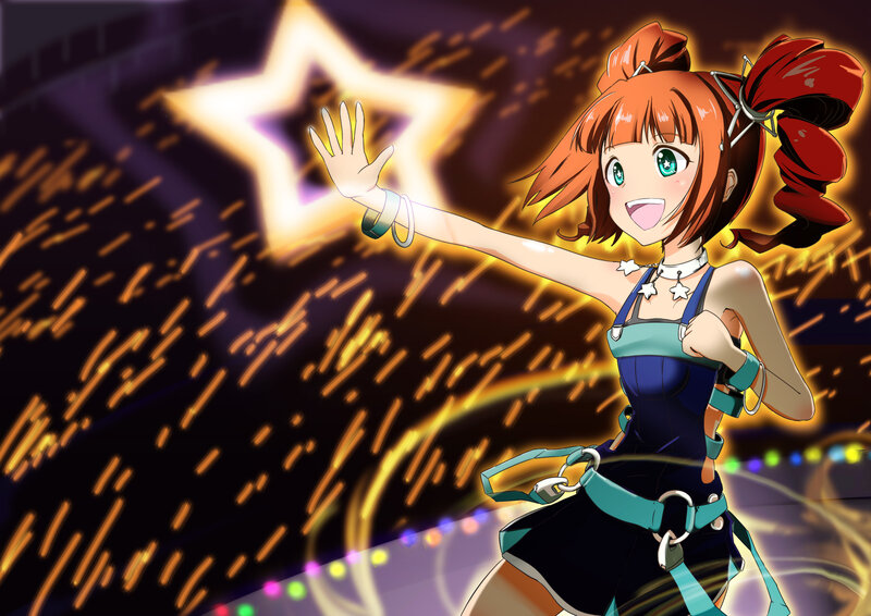 Anime Girl on Stage — Orange