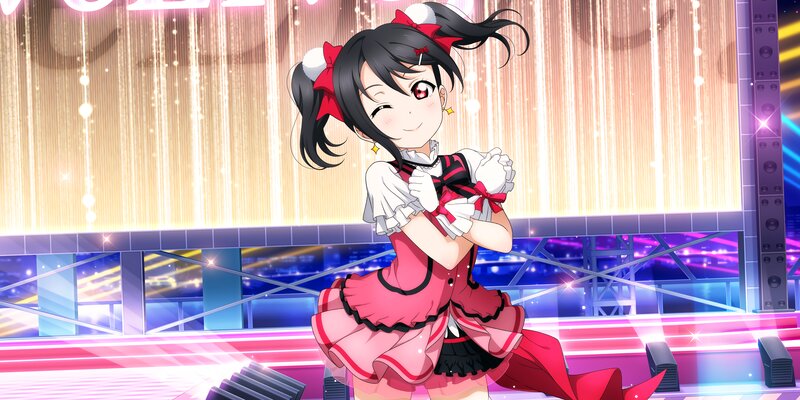 Anime Girl on Stage — Pink, Energetic, Night, Lights, Pigtails