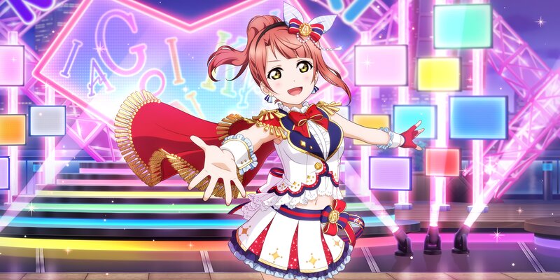 Anime Girl on Stage — Pink, Energetic, Night, Neon Lights