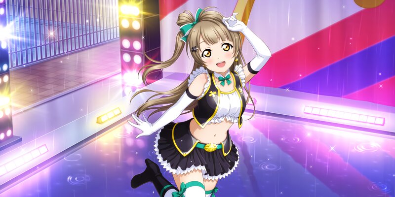 Anime Girl on Stage — Purple, Energetic