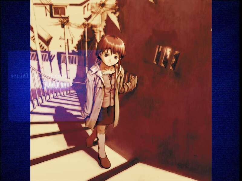 anime girl on stairs