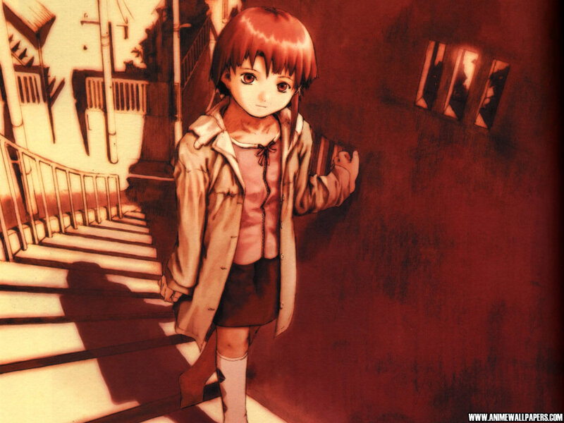 anime girl on stairs