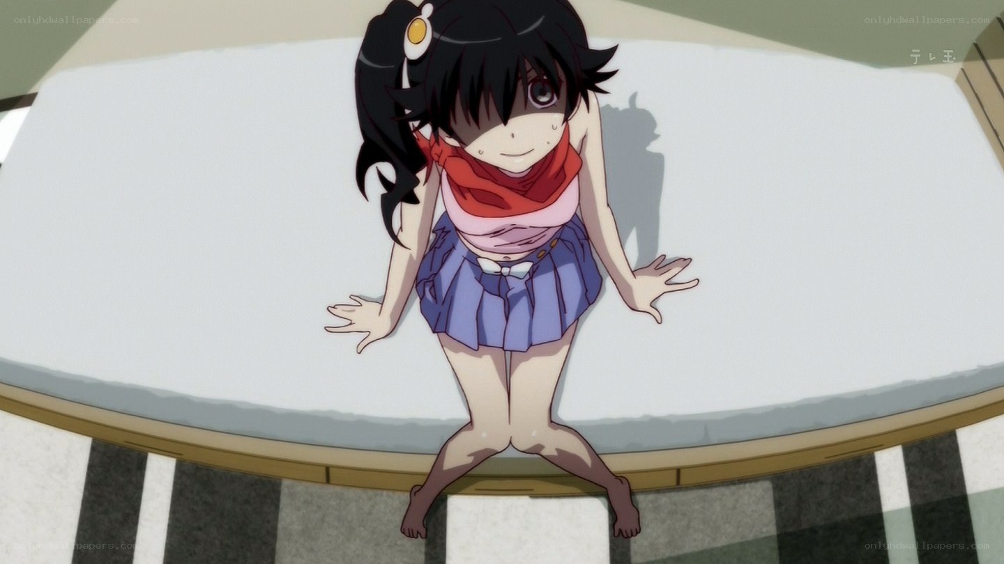 anime girl on table
