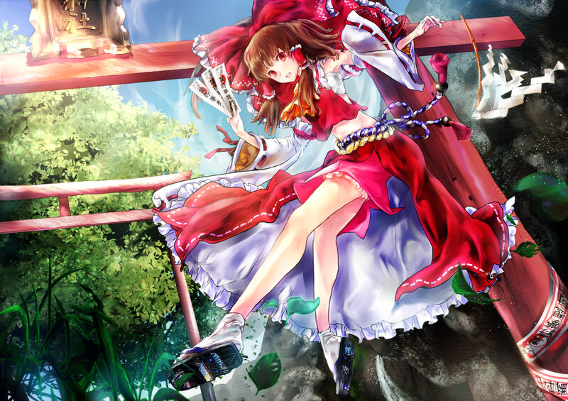Anime Girl on Torii Gate