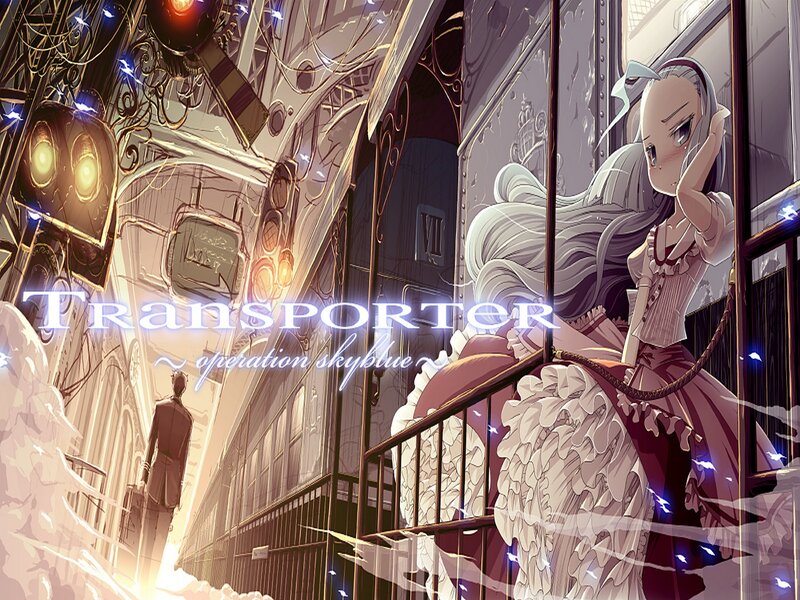 Anime Girl on Train — Purple, Dramatic, Night