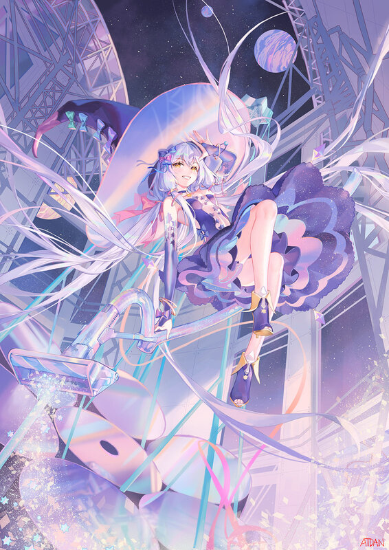 Anime Girl on Vacuum
