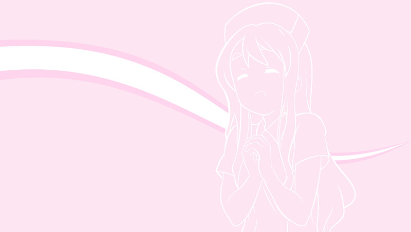anime girl outline illustration