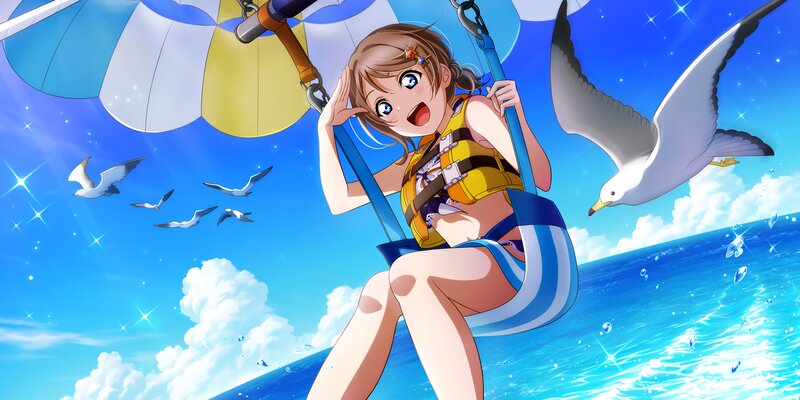 Anime Girl Parasailing