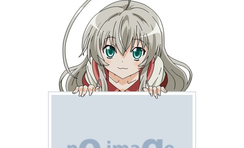 anime girl peeking over sign