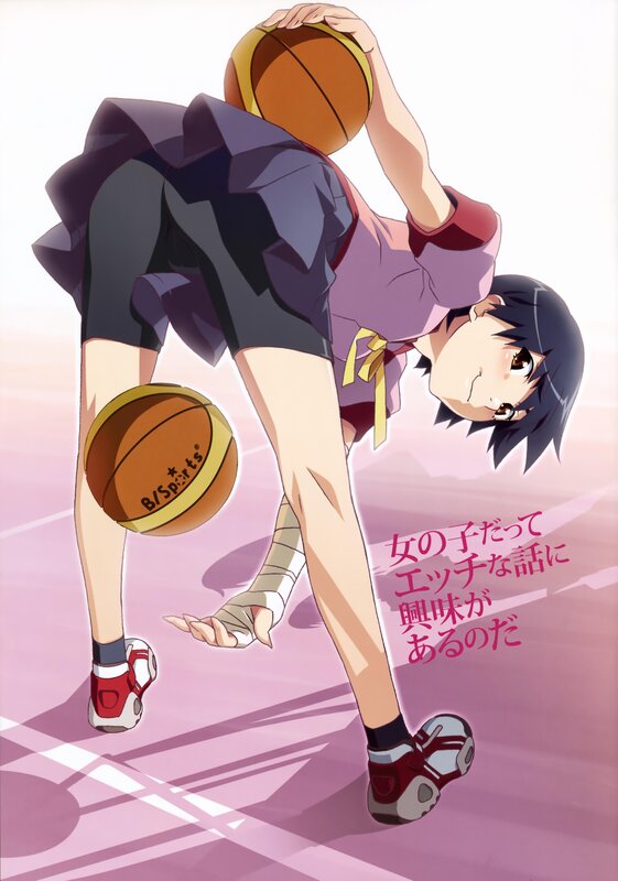 anime girl playing basketball