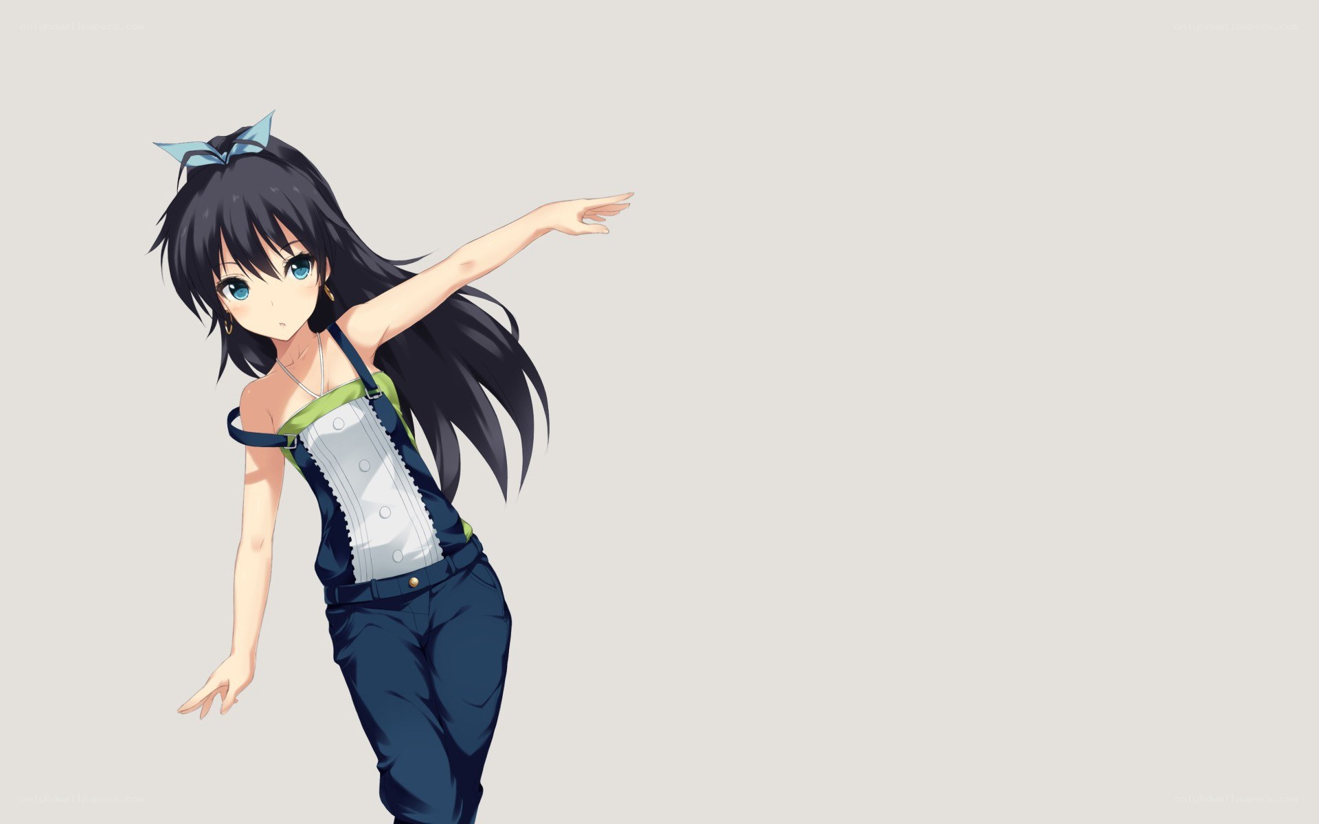 anime girl pointing