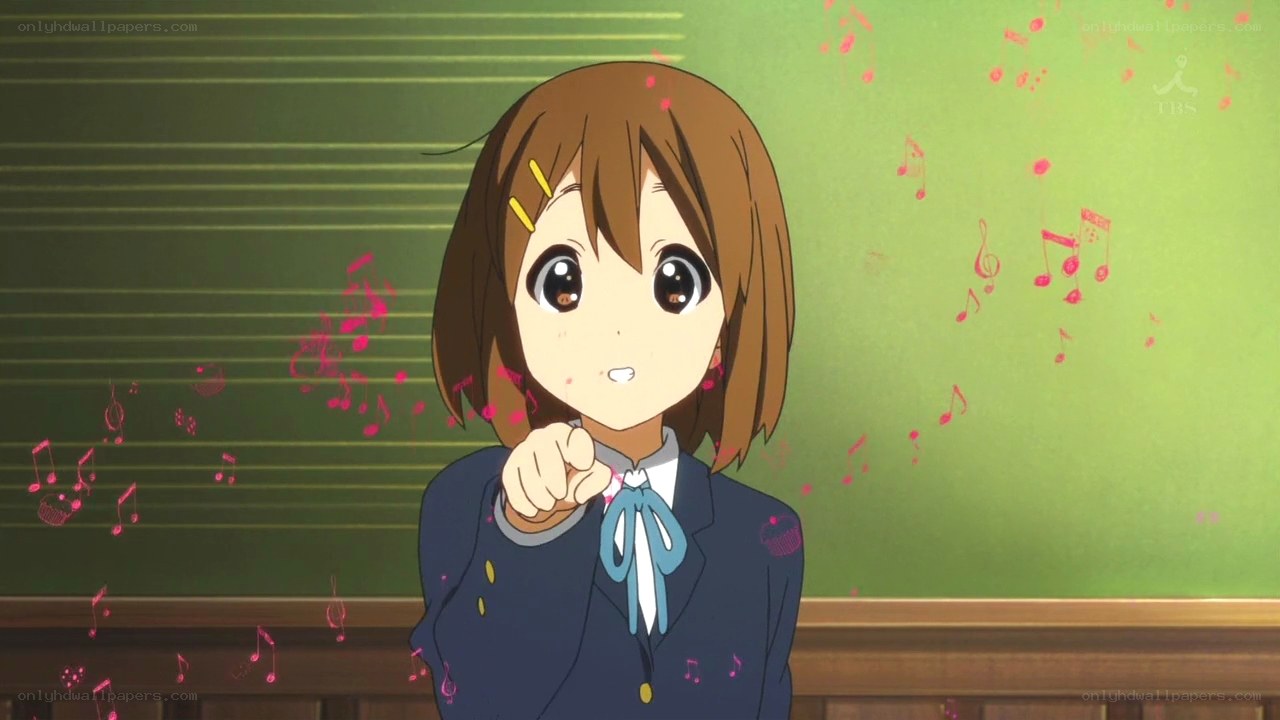 anime girl pointing at camera