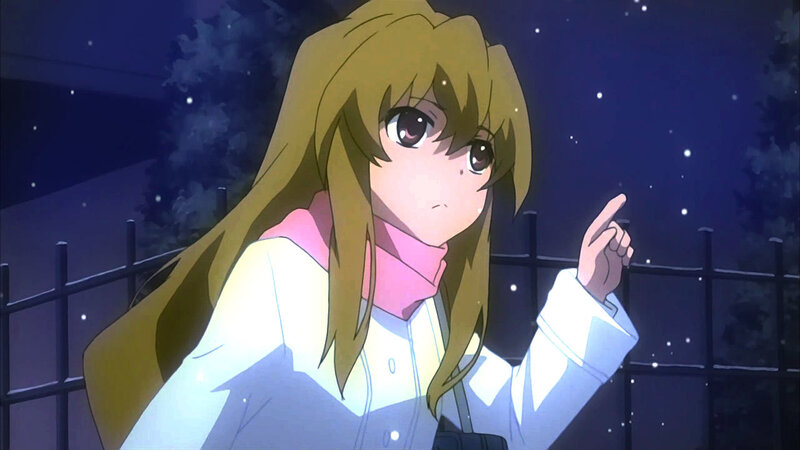 anime girl pointing at night sky