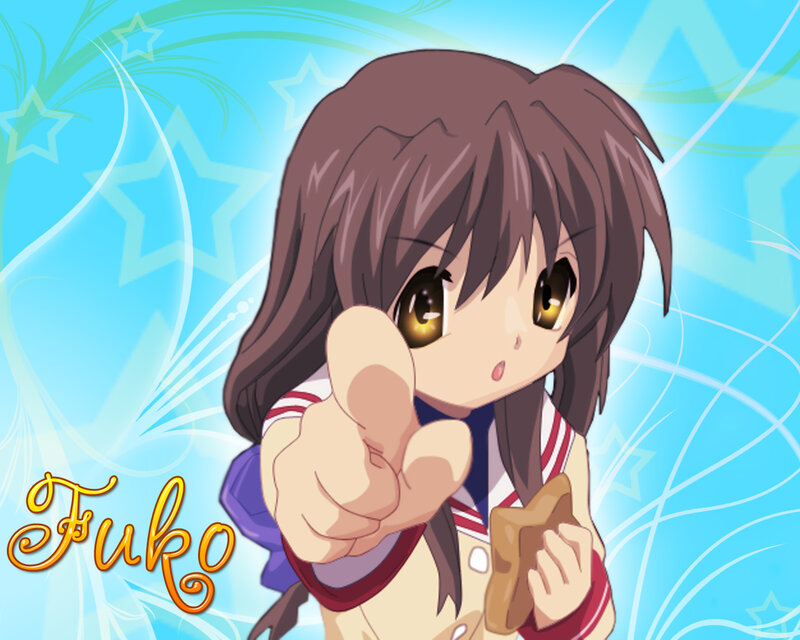 anime girl pointing at viewer