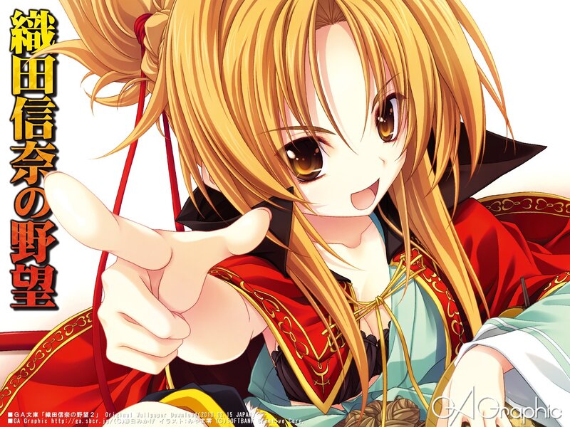 Anime girl pointing at viewer