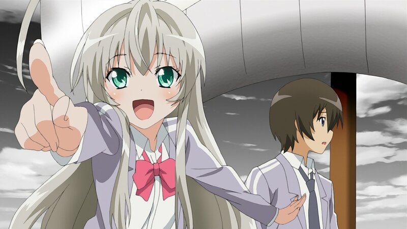anime girl pointing at viewer