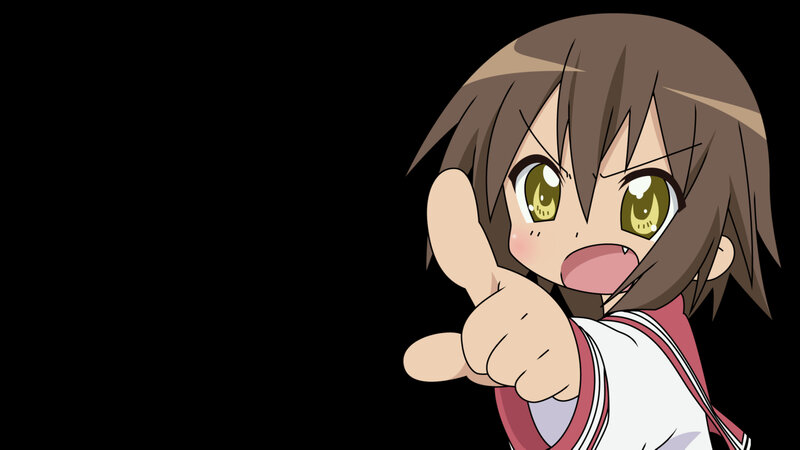 anime girl pointing at viewer