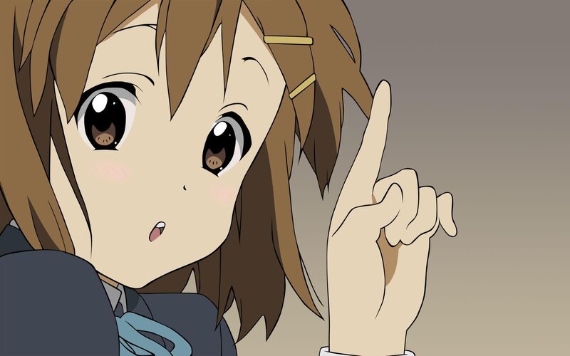 anime girl pointing finger