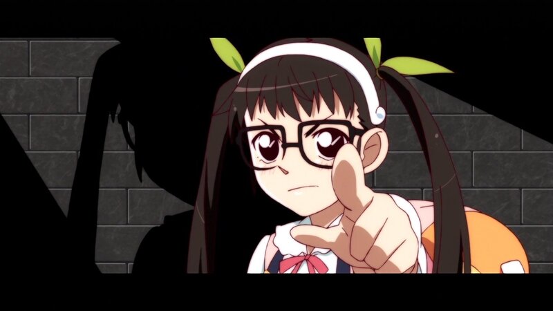 anime girl pointing finger