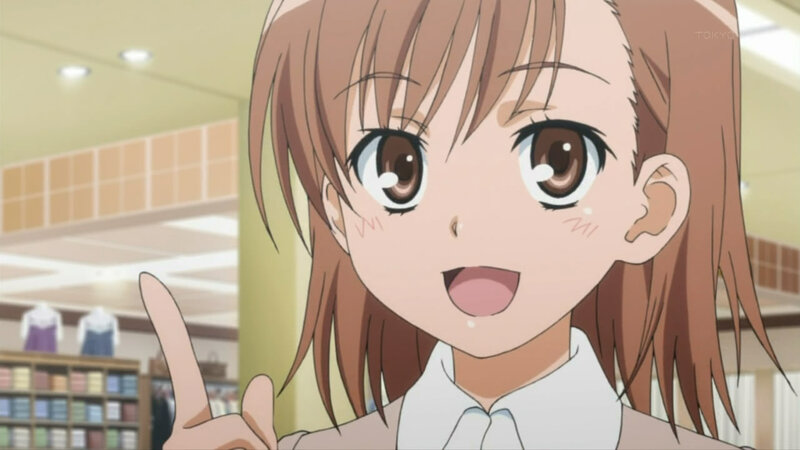 anime girl pointing finger