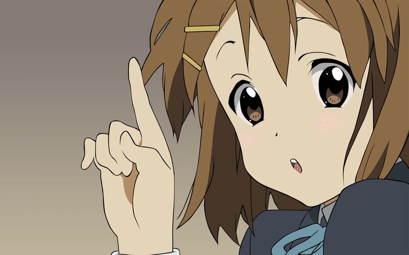 anime girl pointing finger