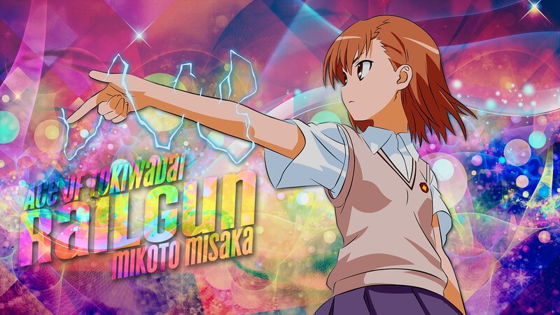 Anime Girl Pointing Finger — Purple, Energetic