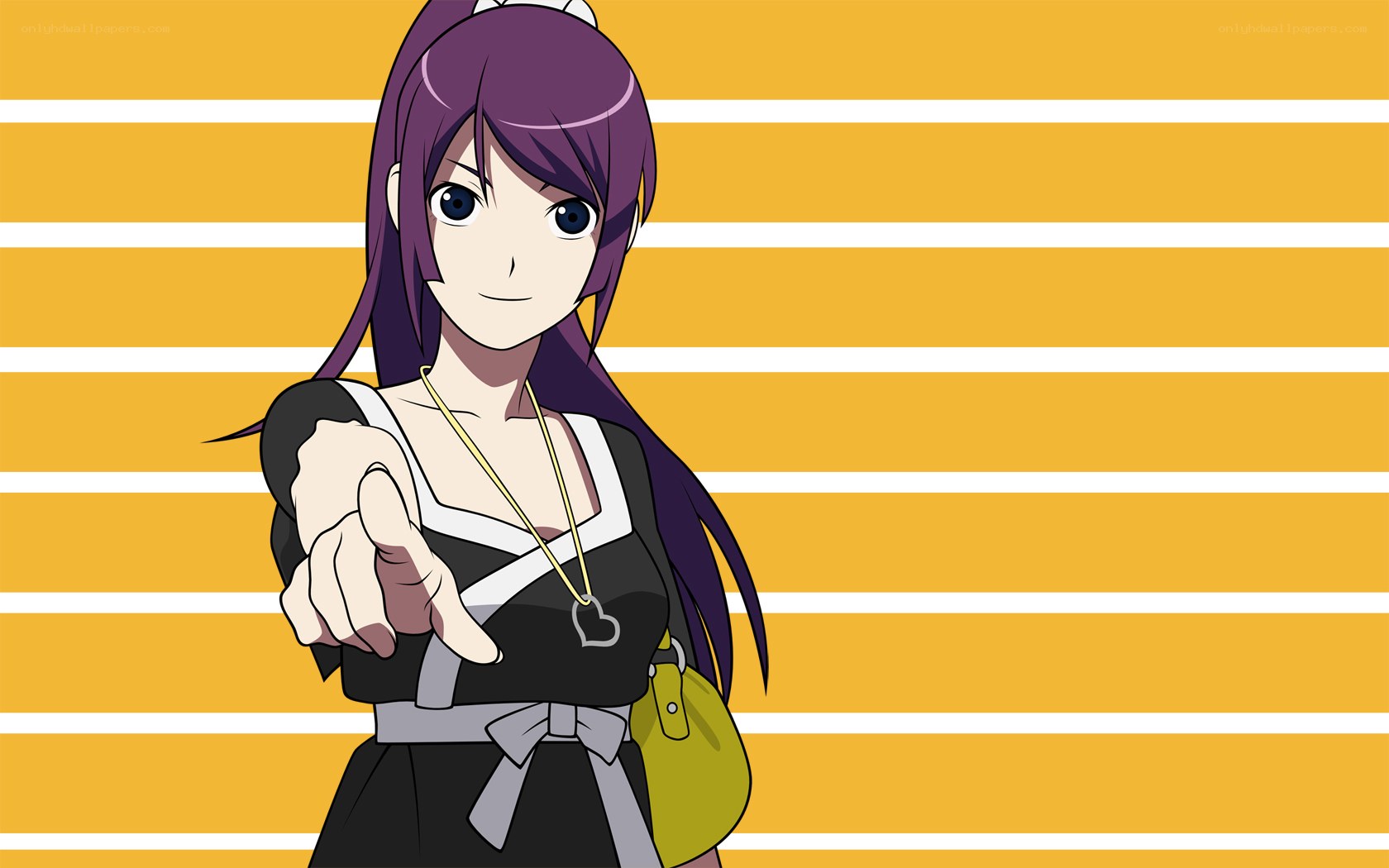 anime girl pointing forward