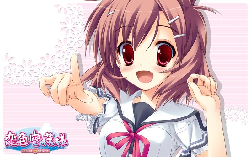 Anime Girl Pointing — Pink
