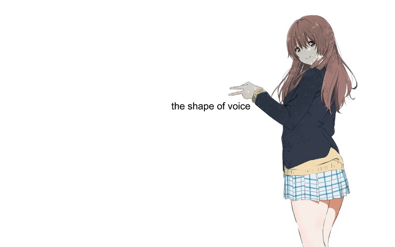 Anime Girl Pointing — White, Neutral