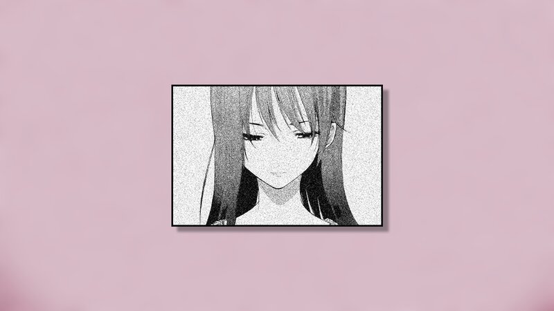 Anime Girl Portrait — Pink