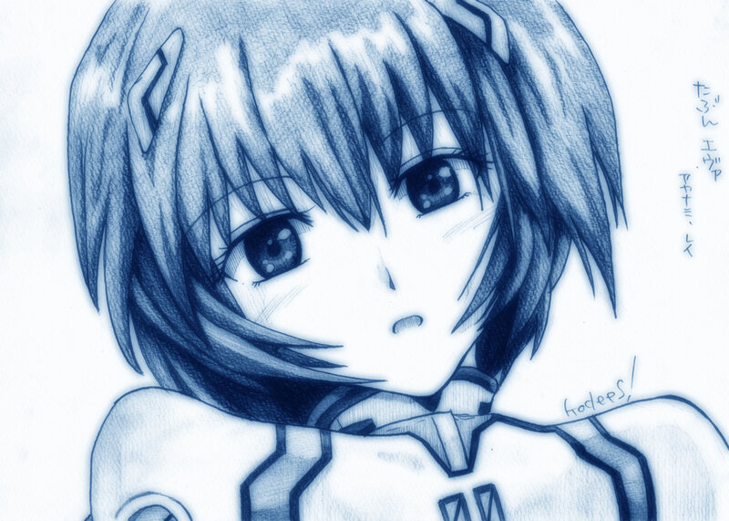 anime girl portrait sketch