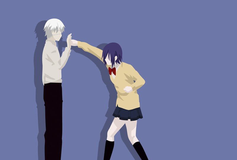 Anime Girl Punching Boy