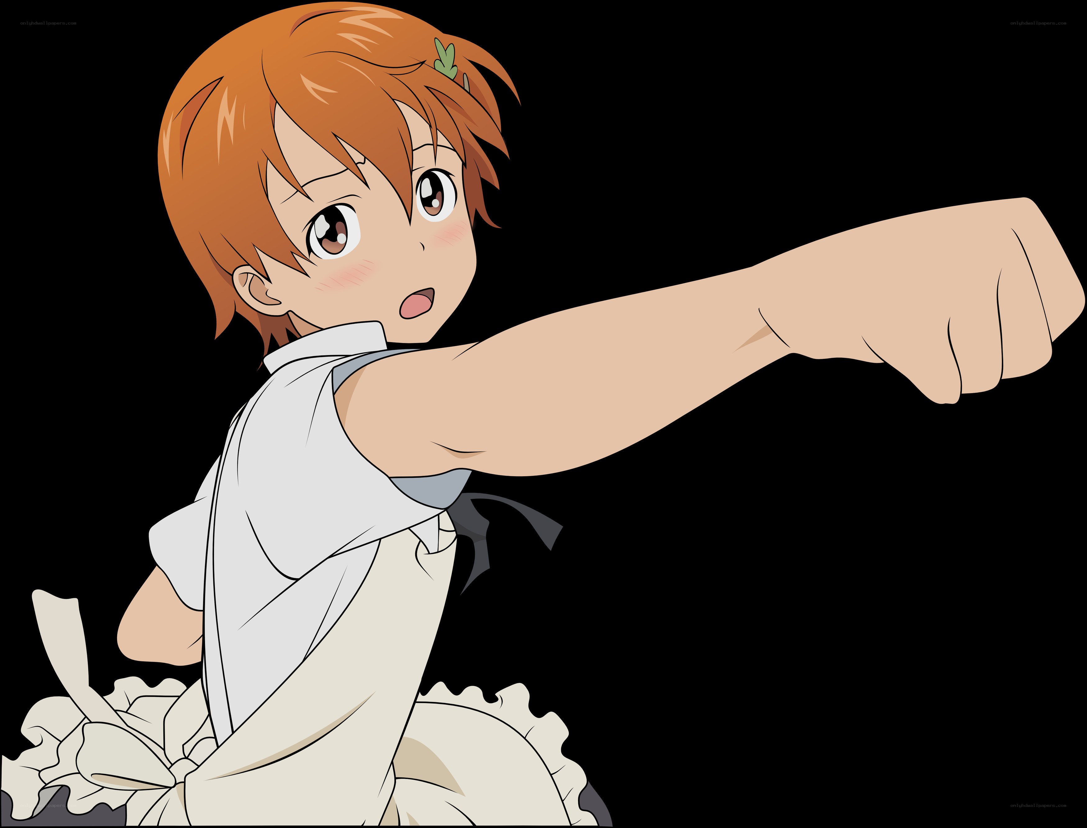 anime girl punching