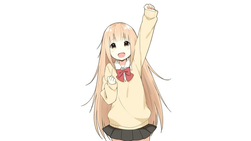 Anime Girl Raising Fist