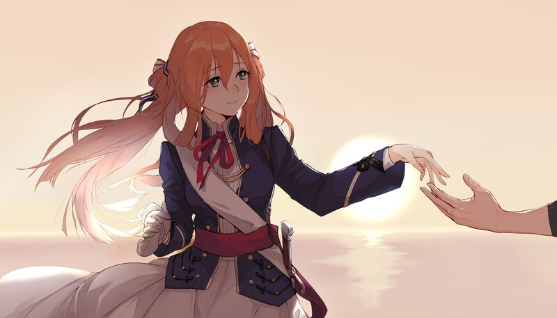 Anime Girl Reaching Hand