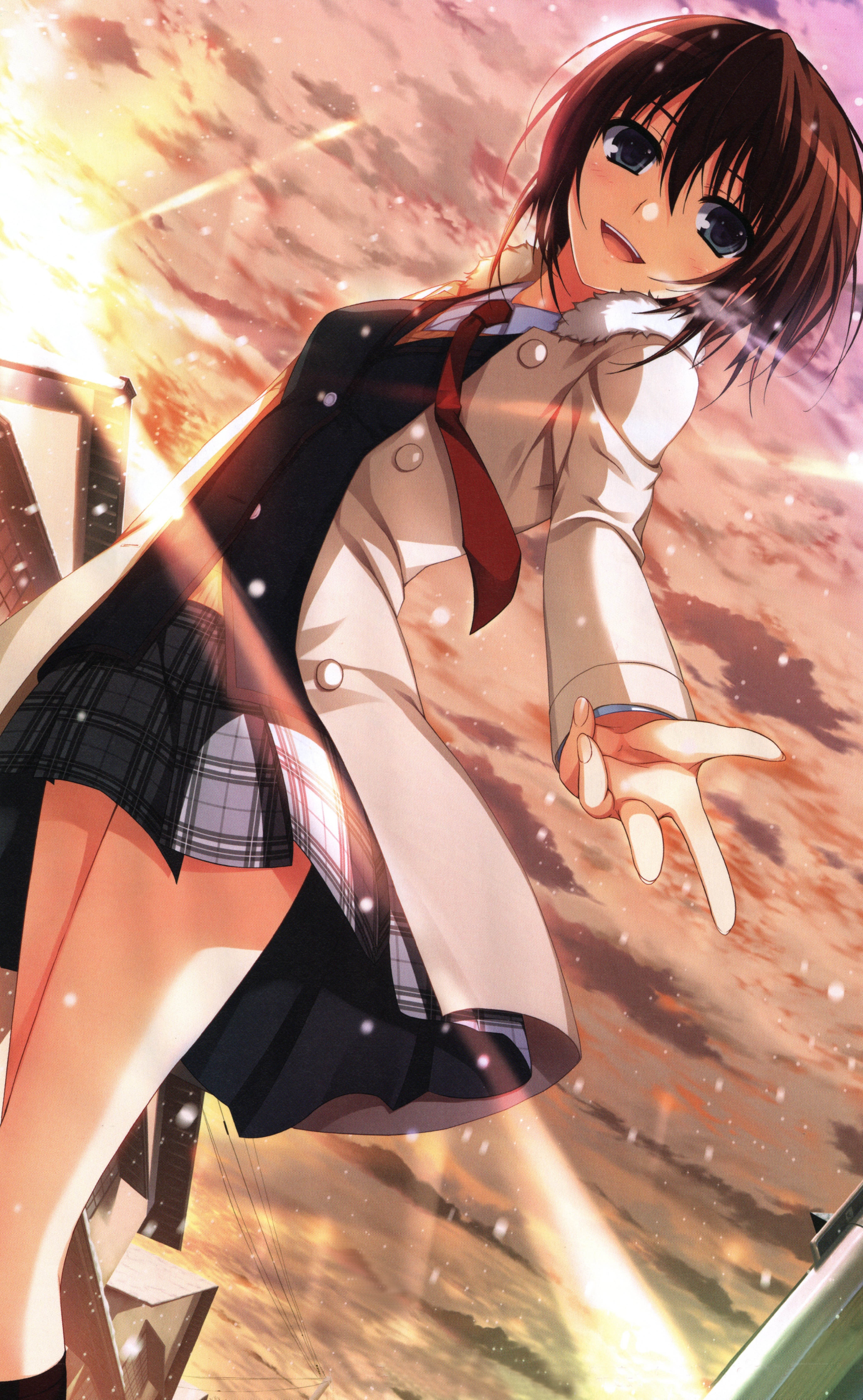 anime girl reaching out