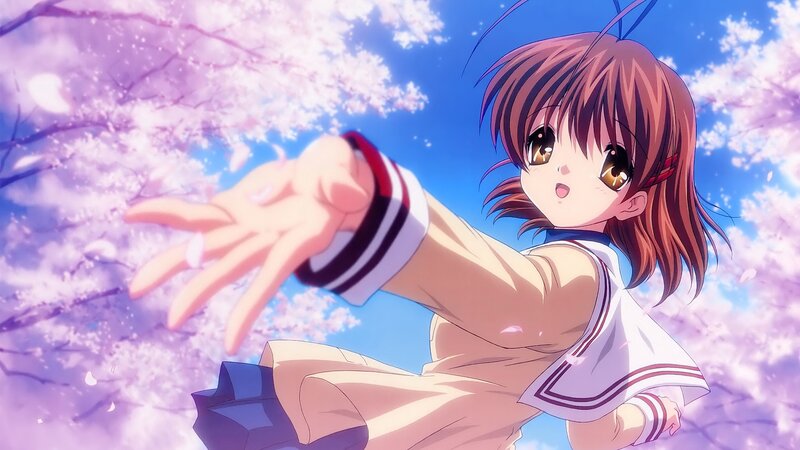 Anime Girl Reaching Out — Pink, Serene