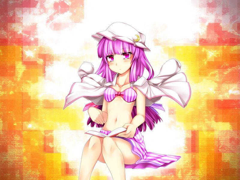 anime girl reading book