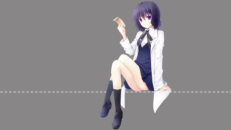 anime girl reading book