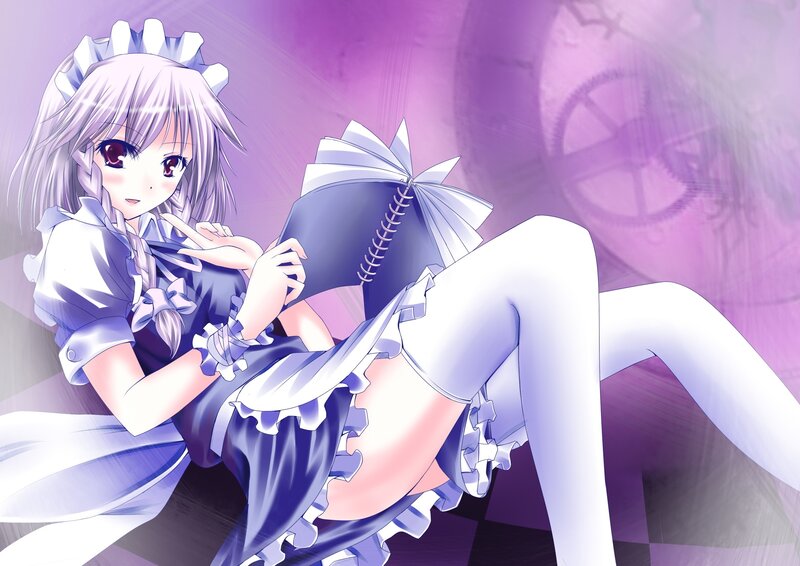 anime girl reading book