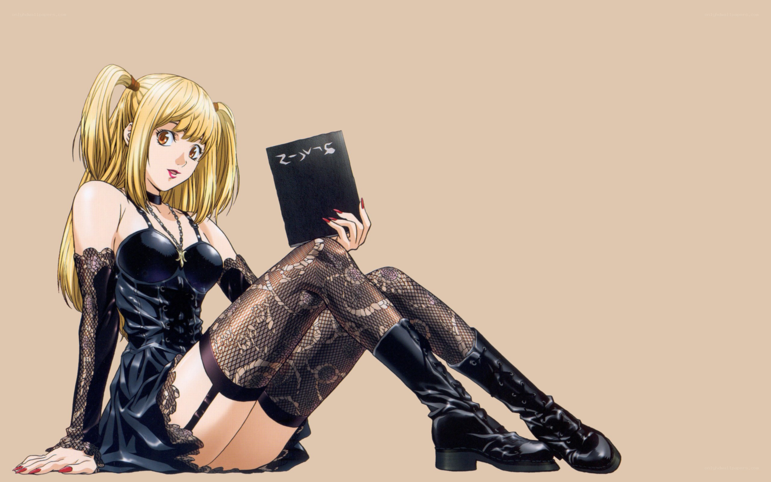 anime girl reading book